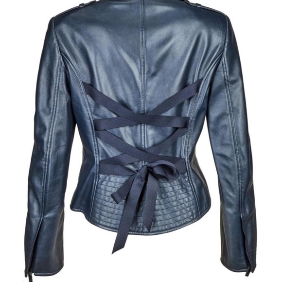 Gorgeous NWT Escada Napa leather jacket Small - Picture 2 of 8